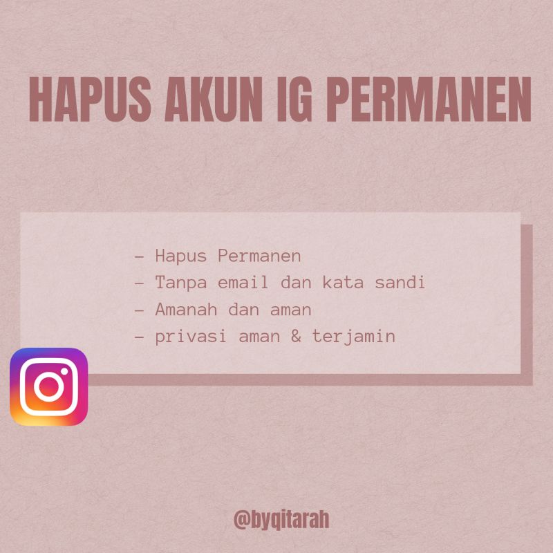 HAPUS AKUN I*G