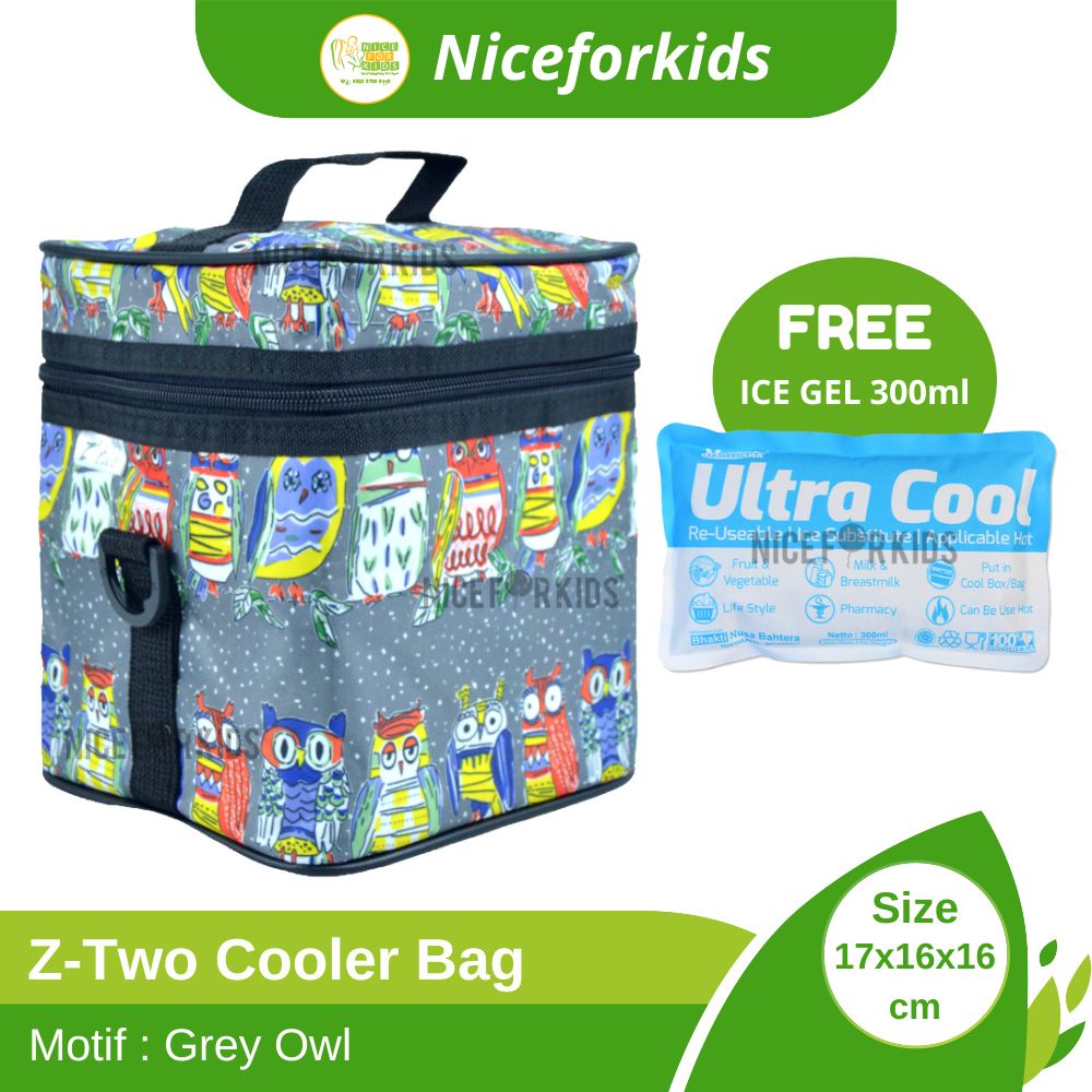 cooler bag Z-TWO Tas Pendingin ASI Free Ultra Cool Ice Gel Sachet / Cool Bag Penyimpan ASI