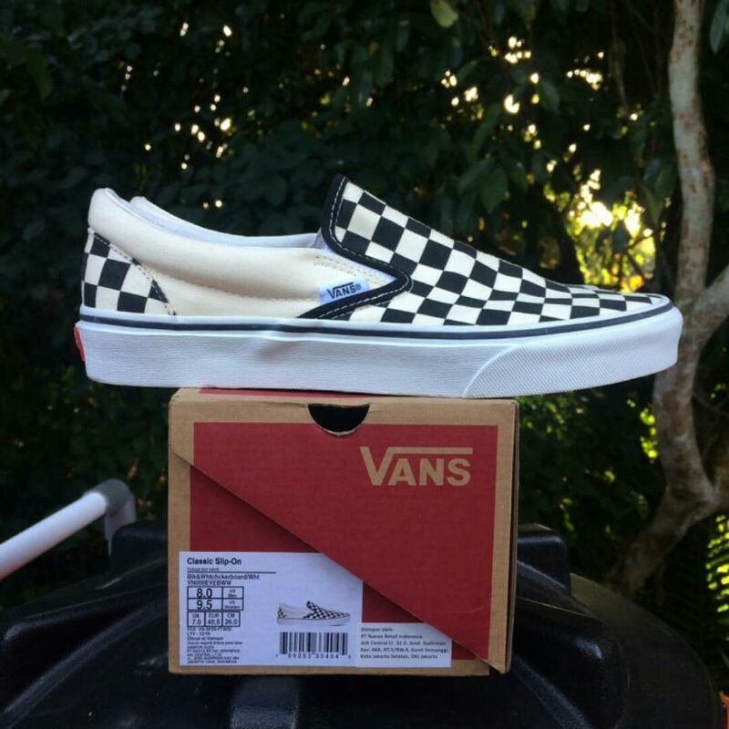 VANS SLIP ON CHECKERBOARD CLASSIC ORIGINAL RESMI PT.NAVYA