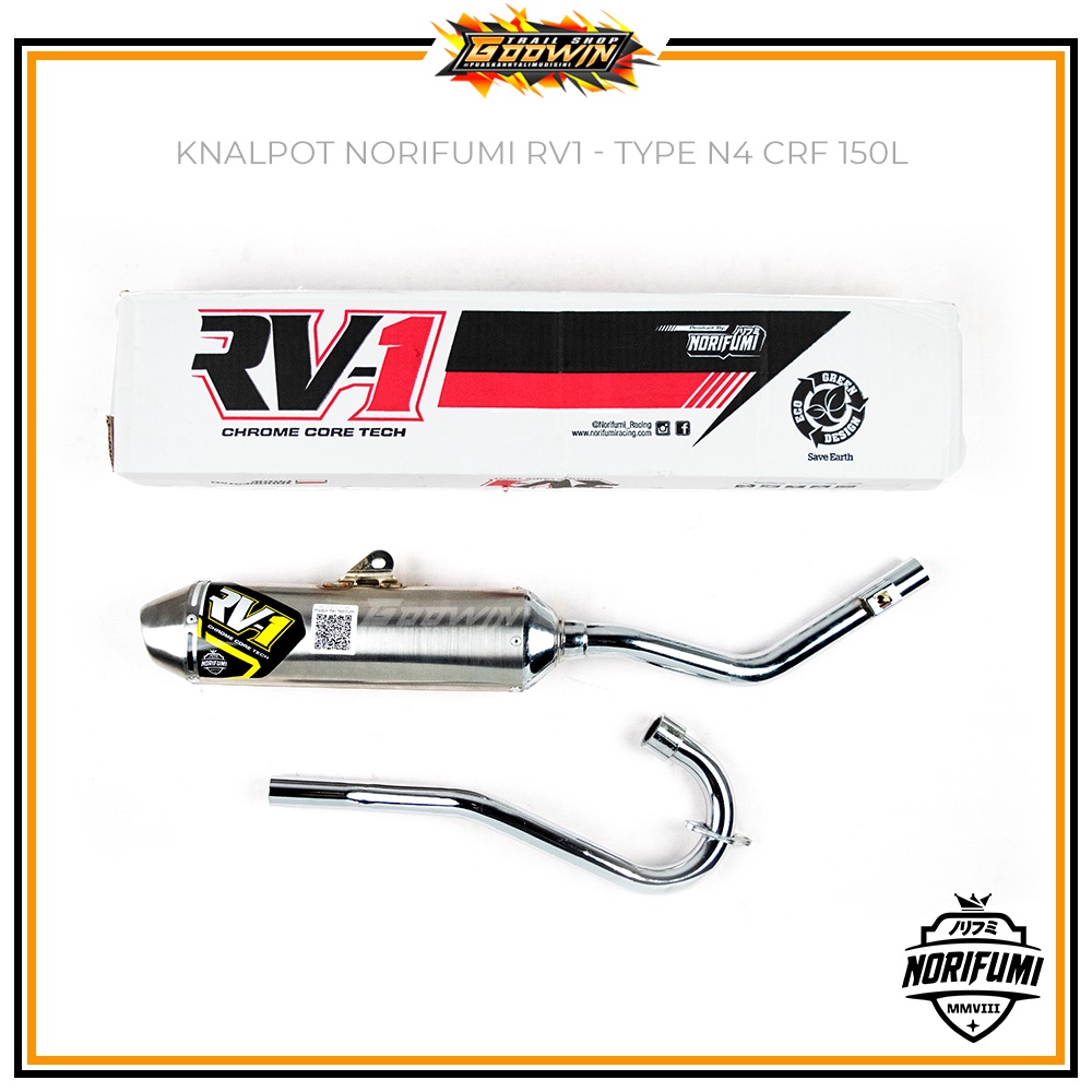 Knalpot Kenalpot Muffler Original Norifumi RV1 N4 Shorty T3 KLX 150 BIGFOOTF DTRACKER New CRF 150 L CRF 150L