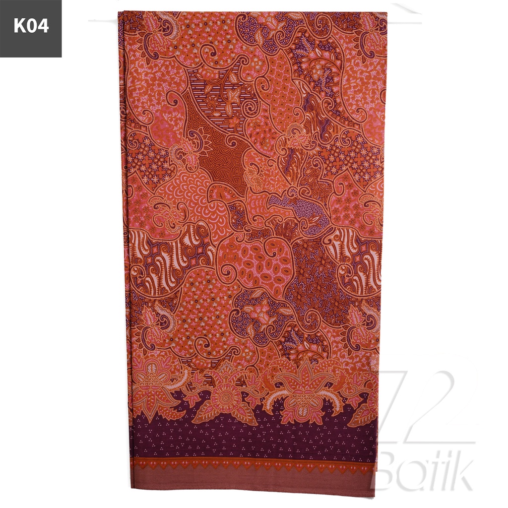 BAHAN BATIK PREMIUM Katun Motif Sekar Jagad Warna Merah Bata 722146 Cap 72 Jarik Jarit Samping Kebat Panjang Batik Katun Modern Premium Bahan Seragam Batik Pernikahan Kantor Keluarga Murah Kamen Jadi Batik Bali Lembaran