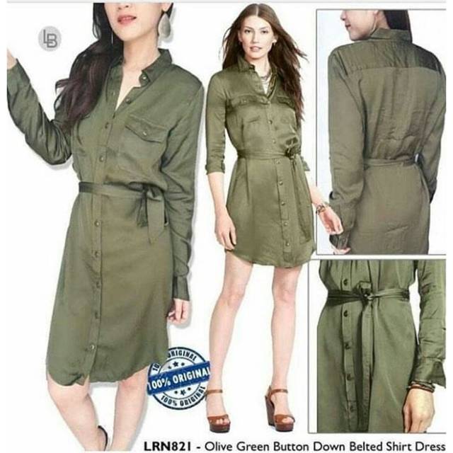 RL green olive dress