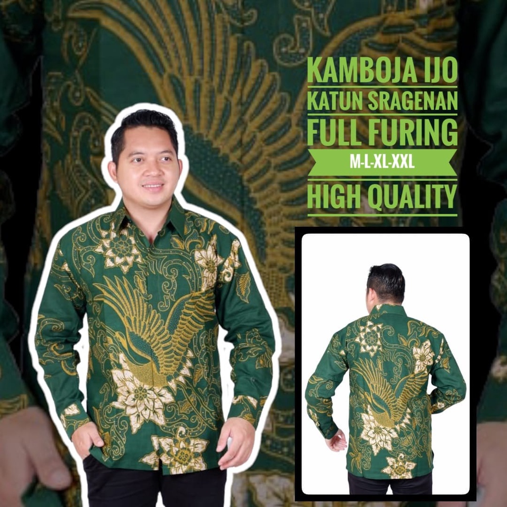 KAMBOJA IJO ALJAYA KEMEJA BATIK PRIA SOLO LENGAN PANJANG LAPIS FURING PREMIUM CAHAYA VIJAY #2 GITARJA WEDANTA PINUSPEN JAYANEGARA MAHESA #2 BABONG ANGKREM GREY INDRADEWA HARIMAU SUMATRA #2 WARMALIMA DAMAR LANGIT ROMEO CAKAR DEVDAN MANGKUBUMI RAJASAKTI KLA