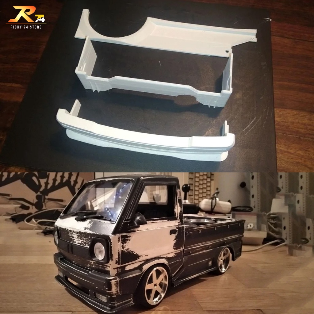 WPL D12 Body Kit Set MrVein - Body Kit Part RC Drift 3D Print