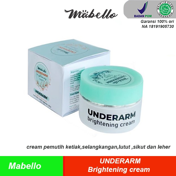 Pemutih ketiak krim pemutih selangkangan dan bokong ketek cream pemutih badan pemutih lutut sikut pemutih kulit BPOM mabello mabelo