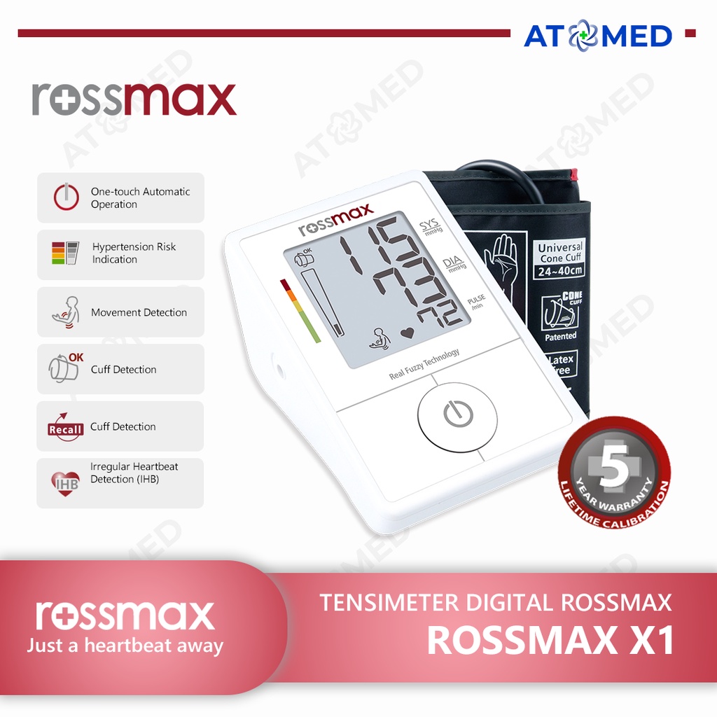 Tensimeter Rossmax X1 BERGARANSI Tensimeter Digital Rossmax