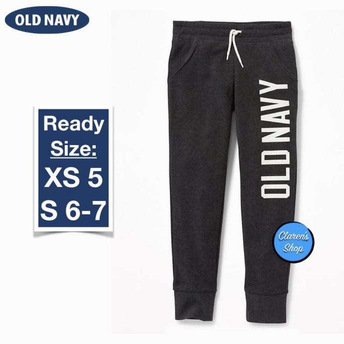 CUCI GUDANG Old Navy Jogger Sweatpant Anak Charcoal Heather Logo Branded Original - XS 5