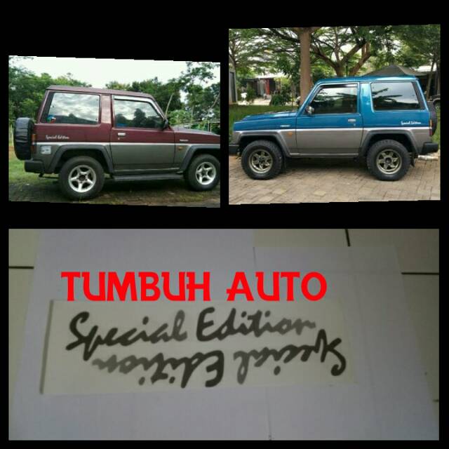 Striping Sticker List Body Daihatsu Feroza Ferosa Spesial Edition