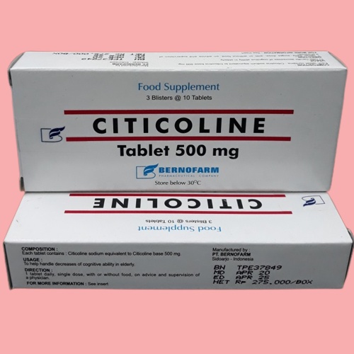 VITAMIN OTAK CITICOLINE 500MG TABLET/BOX