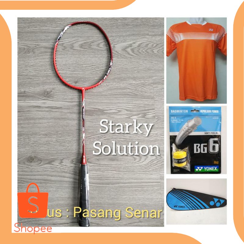Dijual onderdil Paket Raket Yonex Arcsaber Light 15i Original 19DEZ Diskon