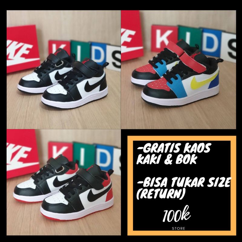 sepatu anak Nike Jordan Low size 21-35 real pict