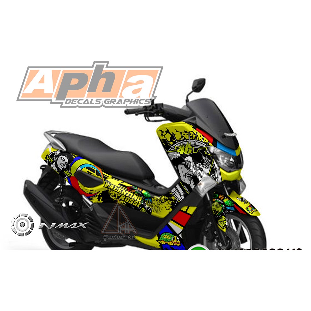 STICKER MOTOR DECAL YAMAHA NMAX OLD VALENTINO ROSSI