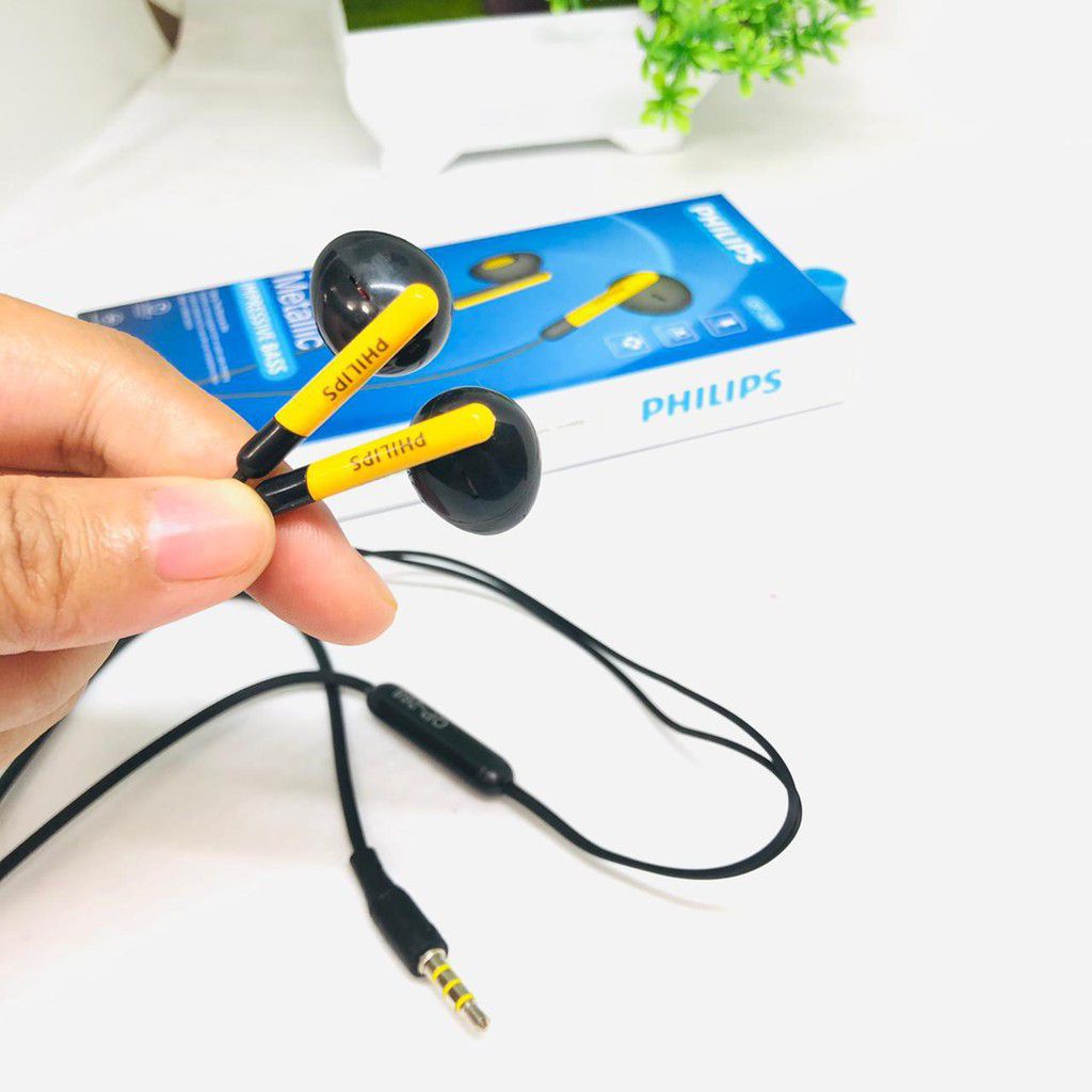HEADSET / HANDSFREE PHILIPXX PH-268 super bass  + mic bisa buat telefon ya