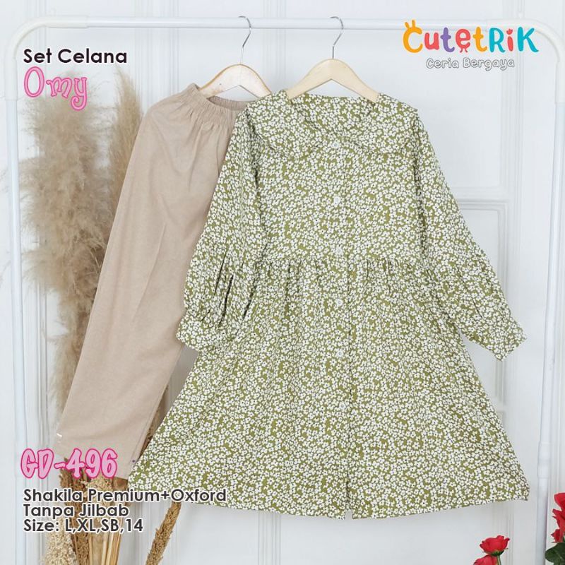 Setelan cutetrik / setelan celana omy cutetrik / setelan talita cutetrik