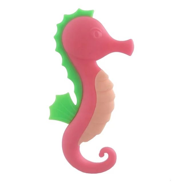 ♥BabyYank♥ BABY TEETHER SOFT SILICONE CARTOON SEAHORSE - MAINAN GIGITAN BAYI SILIKON - MAINAN BAYI - GIGITAN  BAYI