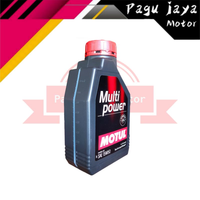 MOTUL oli mesin MULTI POWER 1liter sae 15w 50 asli