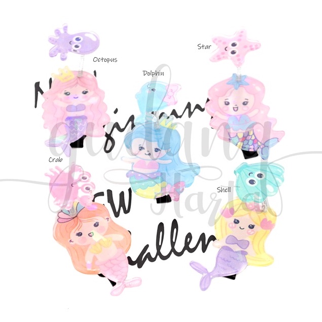 GEMEZZ Jepit Rambut Mermaid Antena Hairclip Putri Duyung Antena GG 212014