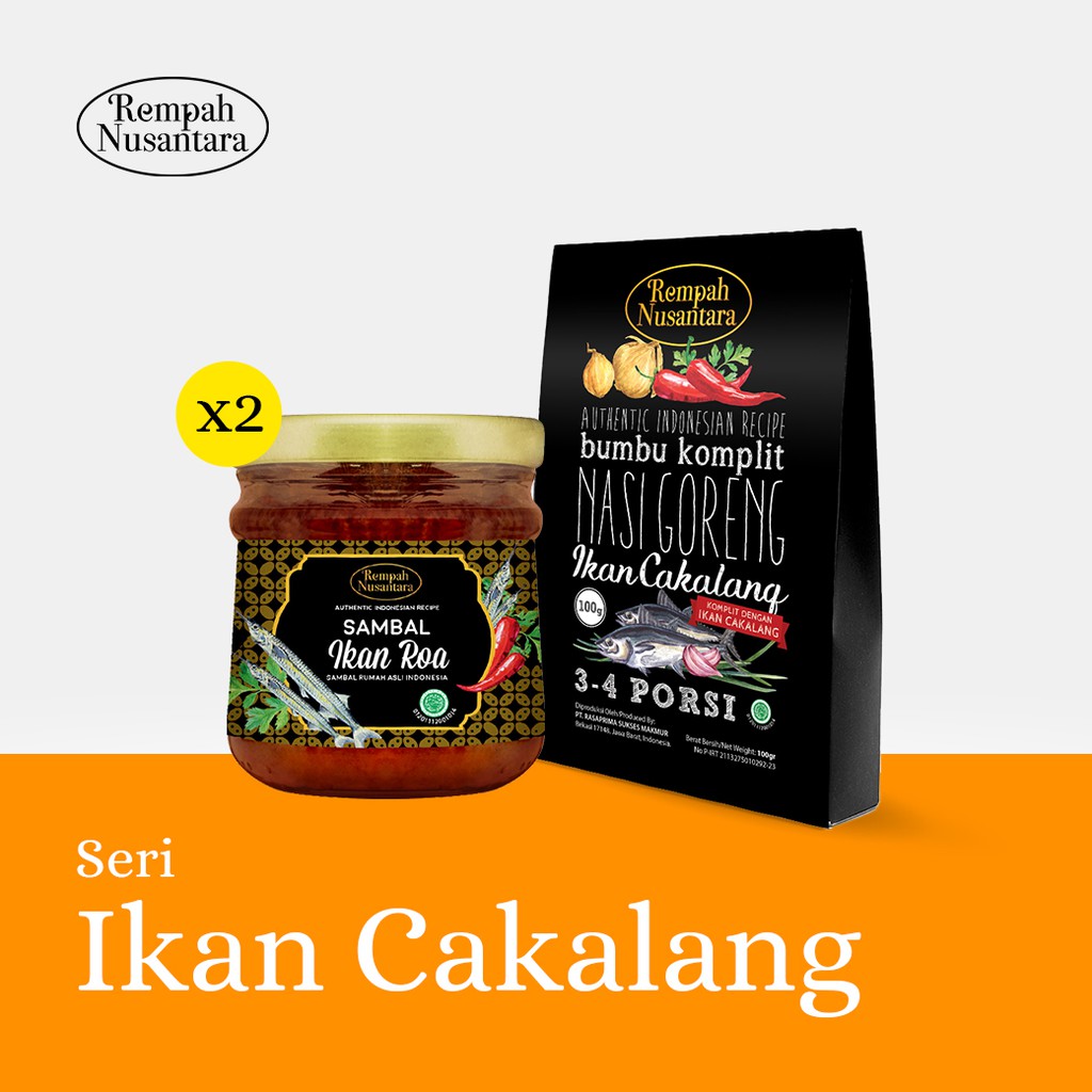 

SERIBOEREMPAH NUSANTARA SAMBAL IKAN ROA (2) BUMBU NASI GORENG CAKALANG 100Gr (1) -PROMO MERDEKA