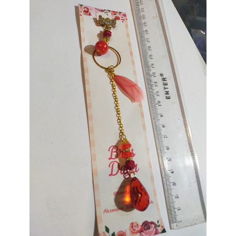 bros gantung panjang model diamond bulu ayam