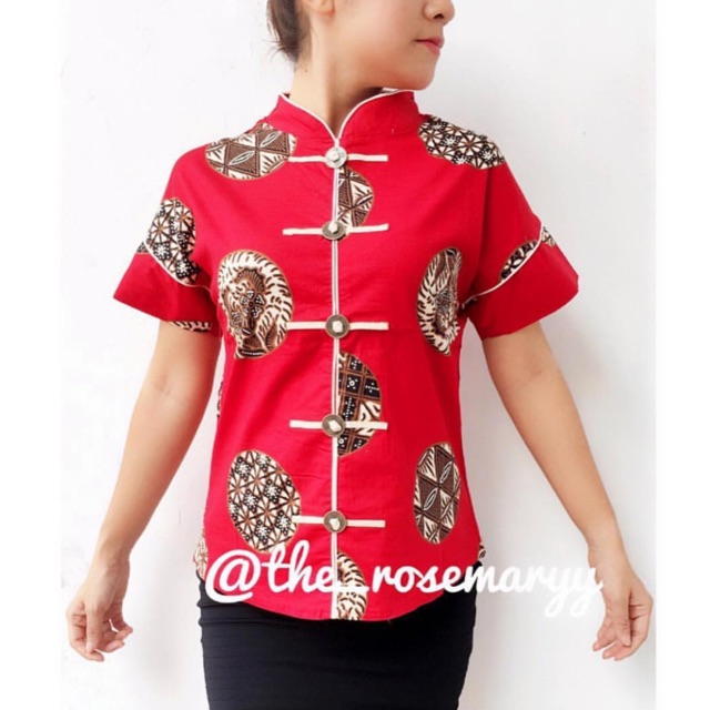 Atasan Batik Cheongsam 0118