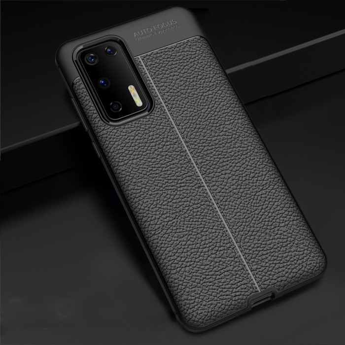 Case Auto Focus Huawei P40 Leather Experience SoftCase Slim Ultimate / Casing Kulit