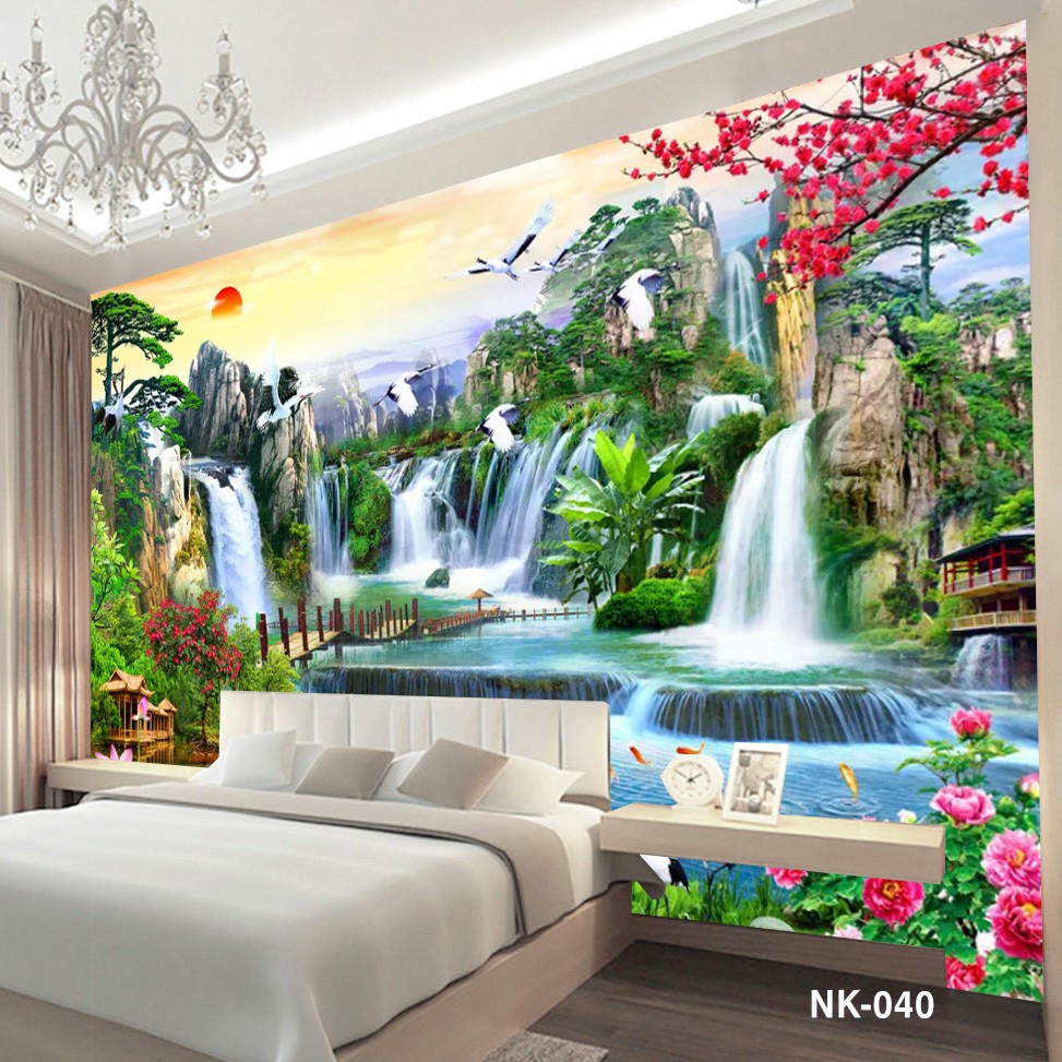 Wallpaper Custom Air Terjun Cantik Termurah Shopee Indonesia