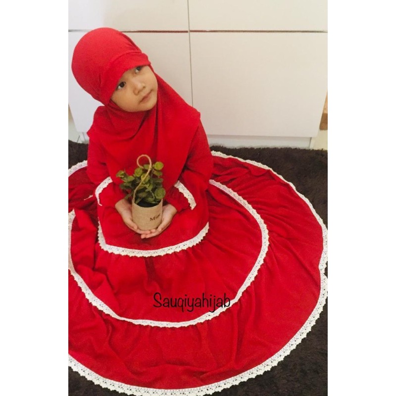 Gamis Anak setelan turkis