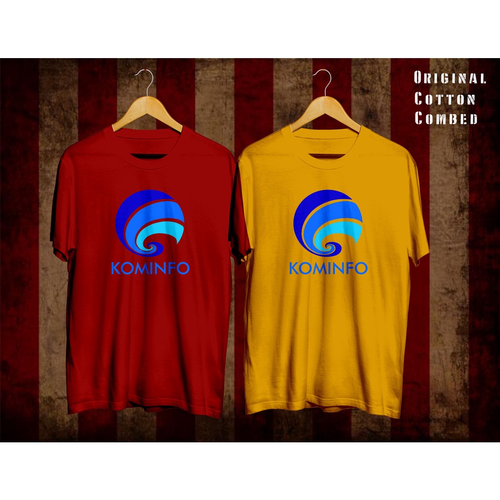 KAOS/ BAJU/ TSHIRT LOGO KOMINFO BAHAN KATUN PREMIUM