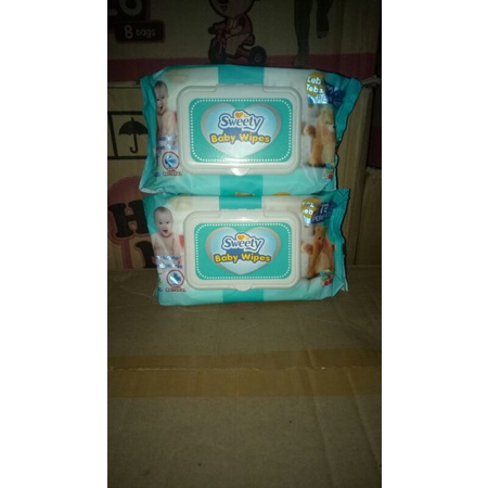 Sweety Baby Wipes / Tisu Basah Sweety 72 sheet
