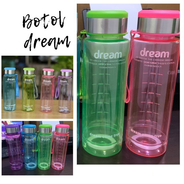 (COD) Botol MINUM Dream 1000 Ml Tempat Air Minum / Botol Minum Dream 1000ml