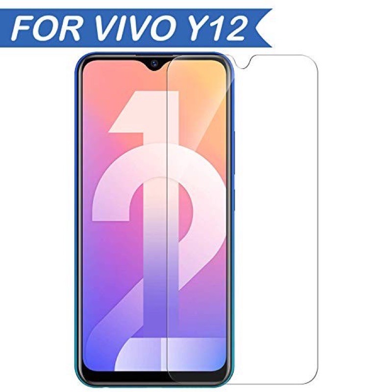 tempered glass Vivo Y11 Y12 Y12i Y12S Y15 Y19 Y20 Y20S anti gores kaca bening 0,3mm