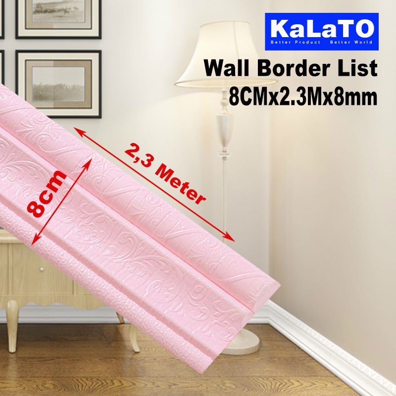 (KaLaTO) Wall Border List / Wallborder Foam 3D /Walpaper List Foam Stiker Dinding / List dinding 3D 2.3 Meter-List B89
