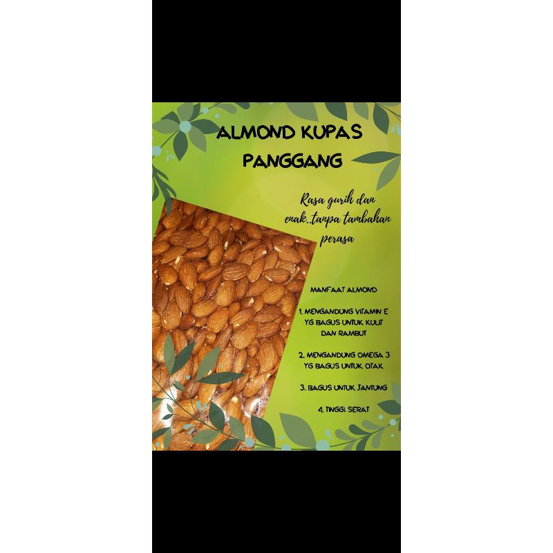 

kacang almond kupas