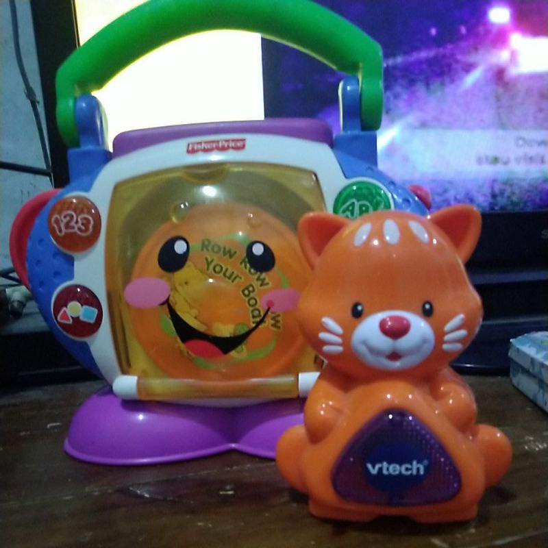radio fisherprice vtech kucing preloved
