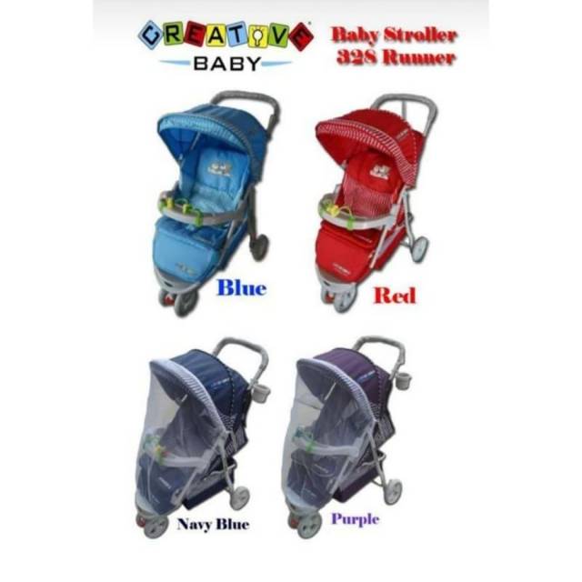 STROLLER RODA 3 CREATIVE BABY 328 RUNNER