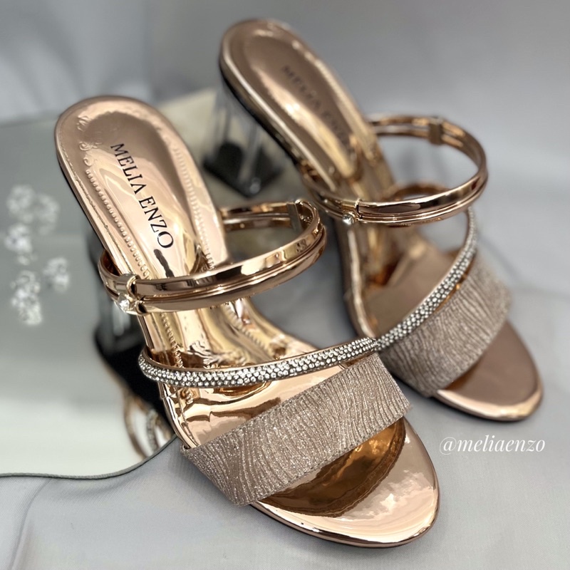 Meliaenzo - Sendal Hak Kaca | Sendal Tali | Sendal Pesta | Sendal Kaca Tali
