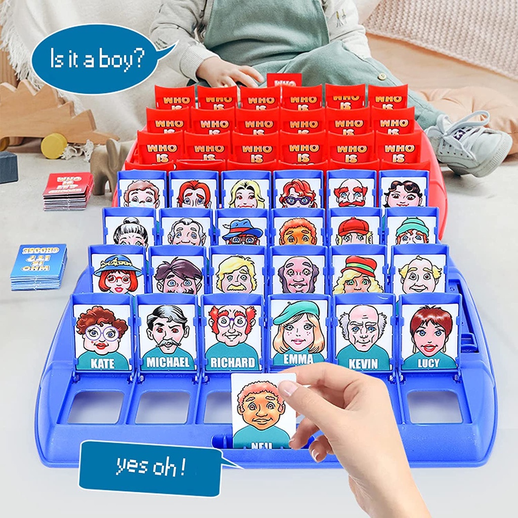 Mainan Board Game Guessing Who Is It Klasik Untuk Anak / Orang Tua