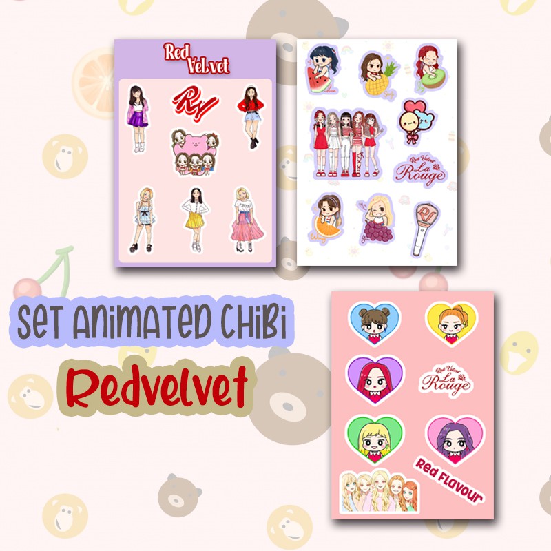 

Sticker DIY / Stiker Deco Scrapbook - Set Mini / Chibi Redvelvet