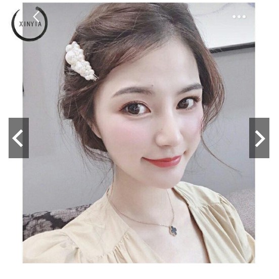 Fifi Fashion Pearl Hairclip Hairpin Korea Jepit Rambut Mutiara IMPORT