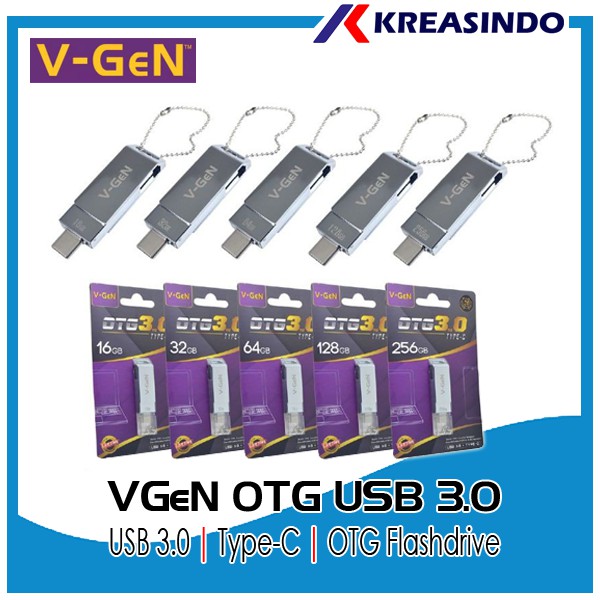 V-Gen / VGen OTG USB 3.0 Type-C 16GB 32GB 64GB 128GB 256GB Garansi Resmi