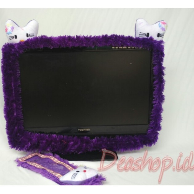 [DEASHOP] [SMART LIVING DECORATION] SARUNG TV LCD LED  BANDO TV + REMOTE UKURAN 14 - 43 INCH