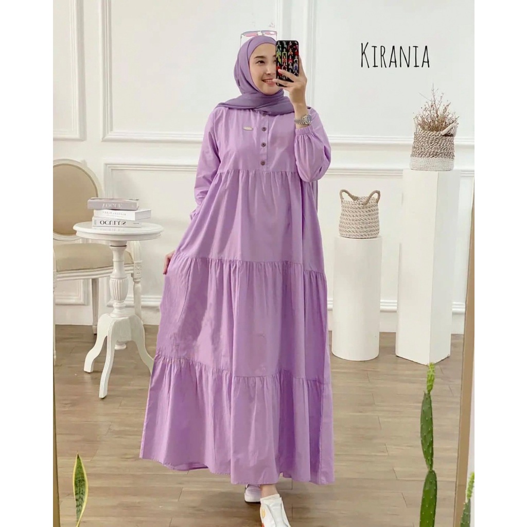 Kirana dress rayon wanita gamis rayon terbaru/gamis