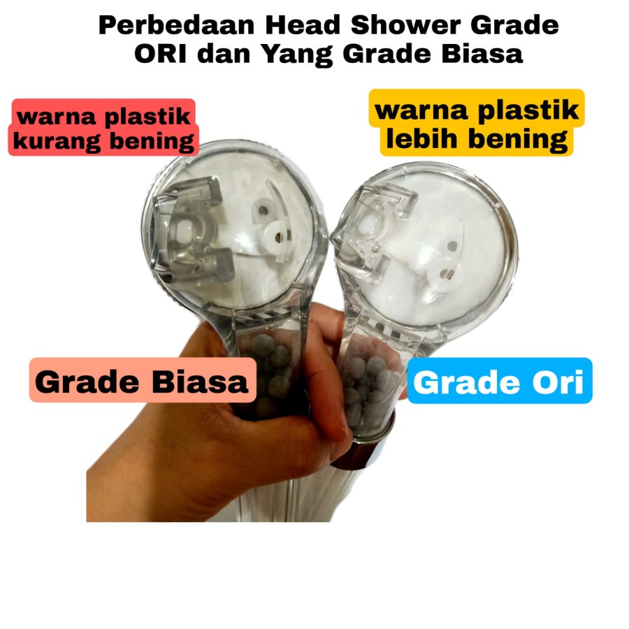 Kepala Shower 3 Fungsi Penjernih Air ada Filter Saringan Air Original