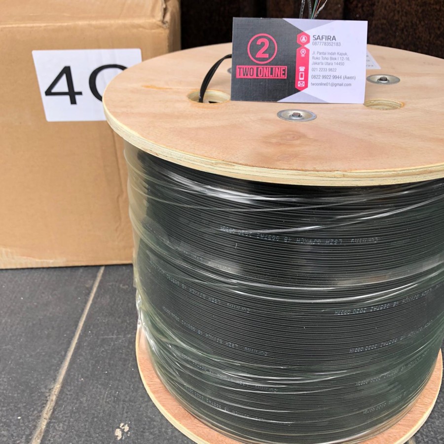 HIGH QUALITY DROP WIRE 4 CORE /KABEL DW 4 CORE/1000M/ FO FTTH Telkom