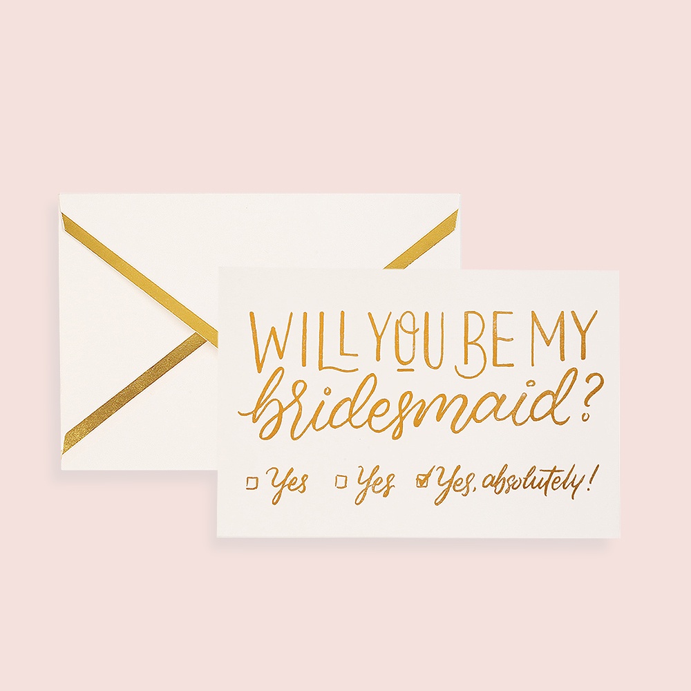 

Bridesmaids Greeting Card - Kartu Ucapan Hadiah Bridesmaid Pengantin Pernikahan - LOULOUROSE