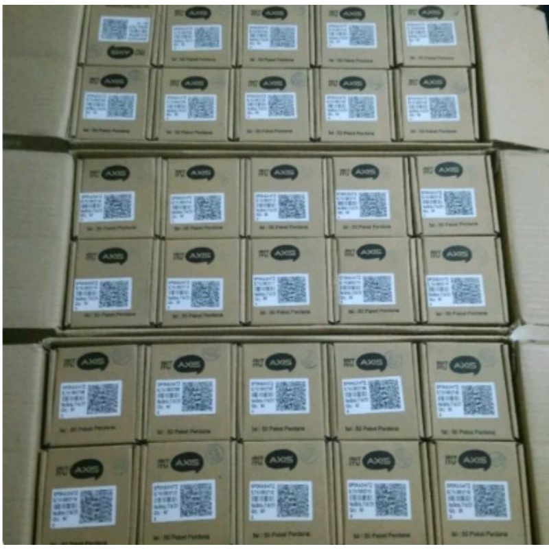 perdana Axis perBox isi 50 pcs segel box Exp juli 2022 no Quarter, trepel n panca