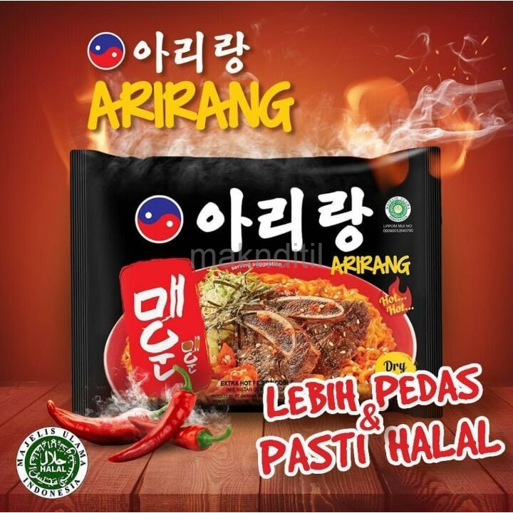 

Arirang Mi Instan Korea Style SUPER PEDAS 100% HALAL Indonesia MUI