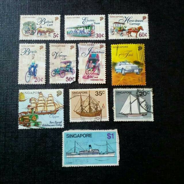 Perangko kuno langka dari Singapore high value