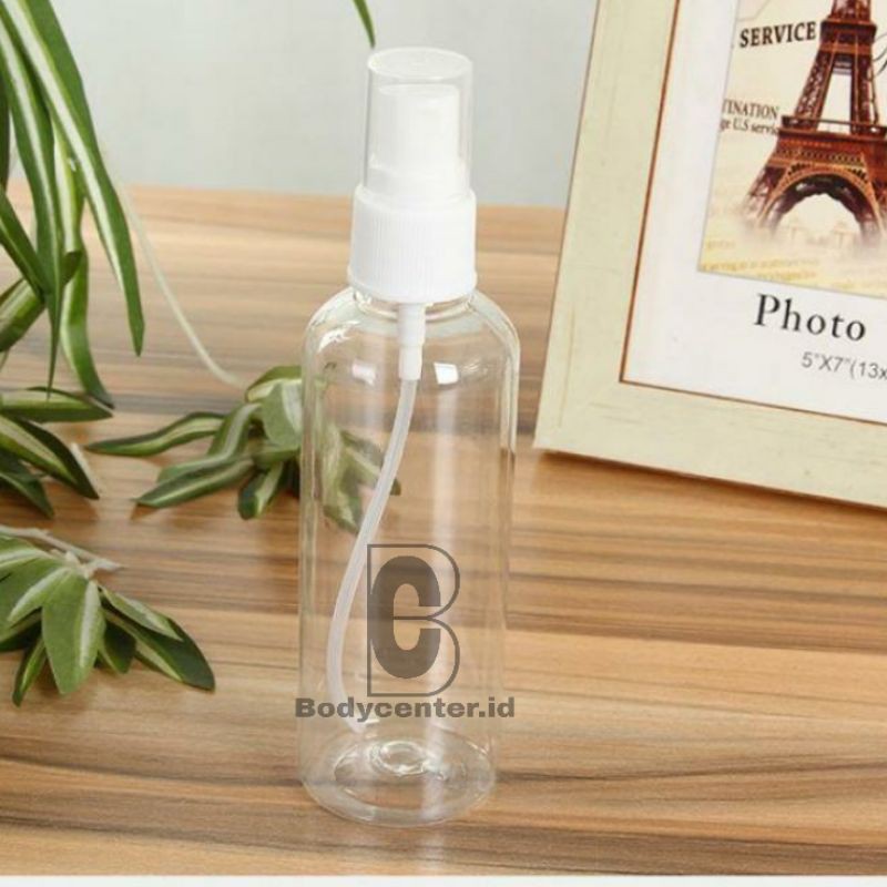 Botol Spray 100ml Plastik Wadah Kosmetik Parfum Semprot 100 ml