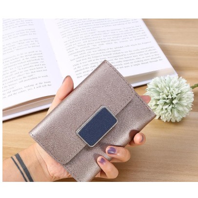 ♥SKY♥ Retro Paragraf Pendek dompet Forever young Polos Dompet Wanita Import C2-3